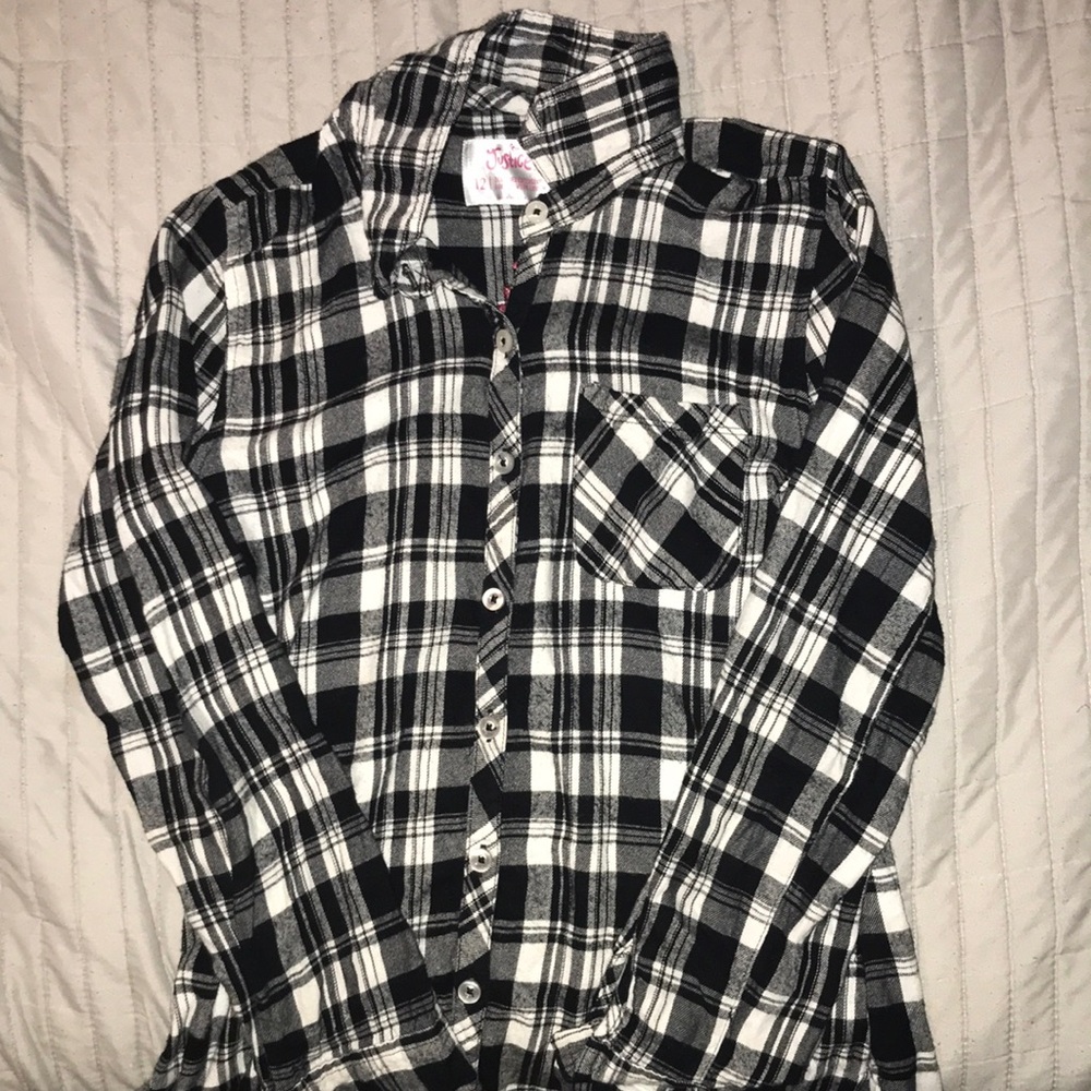 Justice Flannel Size 12